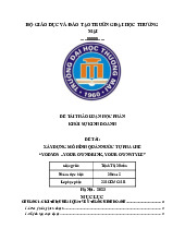 Khởi sự kinh doanh mô hình YODYOS | Đề tài thảo luận học phần Khởi sự kinh doanh
