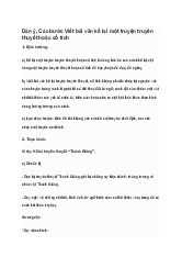 Top 60 Viết bài văn kể lại một truyện truyền thuyết hoặc cổ tích ngắn gọn lớp 6