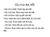 Xây dựng kịch bản theo cấu trúc 3 hồi - Tài liệu tổng hợp