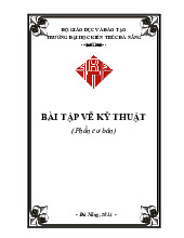 Bài tập Vẽ kỹ thuật (Phần cơ bản) - Quản trị dự án đầu tư | Đại học Kiến trúc Đà Nẵng