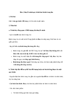 Viết văn bản thuyết minh có lồng ghép một hay nhiều yếu tố như miêu tả, tự sự, biểu cảm, nghị luận | Soạn văn 11 Chân trời sáng tạo