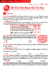 40 Đề thi thử Toán TSA (Đề 21-25) | Đại học Bách Khoa Hà Nội