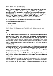 Bài tập tình huống giữa kỳ - Luật tố tụng dân sự | Học viện Cán bộ Thành phố Hồ Chí Minh
