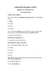 Đề thi giữa học kỳ 1 môn Giáo dục công dân lớp 8 năm học 2024 - 2025 | Bộ sách Kết nối tri thức