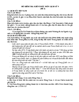 TOP 10 Đề Ôn Thi HSG Lịch Sử 9 (Có Lời Giải)