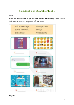 Giải Tiếng Anh 8 Unit 10: A Closer Look 1 | Kết nối tri thức