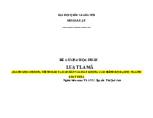Đề cương môn Luật La Mã | Trường Đại học Luật Hà Nội