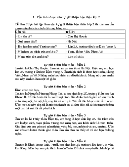 Cách viết đoạn văn tự giới thiệu bản thân lớp 2 | Tập làm văn lớp 2 | Kết nối tri thức