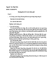 Bài tập Môn Kinh tế vĩ mô | Đại học Kinh tế và Quản trị kinh doanh, Đại học Thái Nguyên