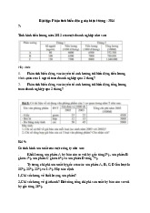 Bài tập Phân tích mức độ của hiện tượng kinh tế xã hội 3 môn Nguyên lý thống kê kinh tế  | Học viện Nông nghiệp Việt Nam