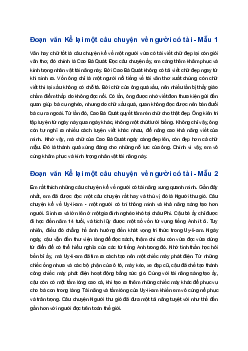 Viết đoạn văn về một câu chuyện người có tài mà em đã được đọc hoặc nghe kể | Tập làm văn 4