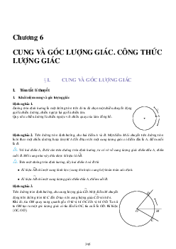 Lý thuyết, các dạng toán và bài tập cung và góc lượng giác, công thức lượng giác