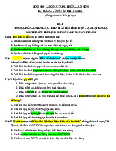 Đề cương trắc nghiệm giáo dục quốc phòng an ninh | Trường Đại học Bách khoa thành phố Hồ Chí Minh