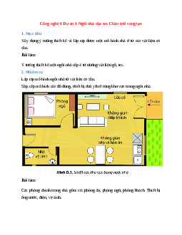 Công nghệ 6 Dự án 1 Ngôi nhà của em Chân trời sáng tạo