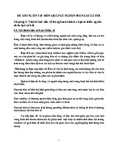 Đề Cương Ôn Tập Môn: Quản Lý Nguồn Nhân Lực Xã Hội | Đại học Nội Vụ Hà Nội