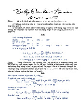 Đề cương môn hóa lý- Trường Đại học bách khoa - Đại học đà nẵng.