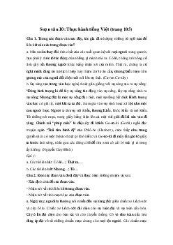 Soạn bài Thực hành tiếng Việt trang 105 - Cánh diều 10