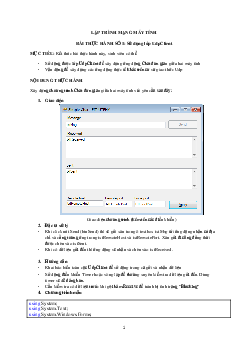 Bài tập thực hành lập trình mạng