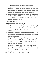 Phong tục hôn nhân của người Việt Cơ Sở Văn Hóa Việt Nam | Đại Học Hà Nội