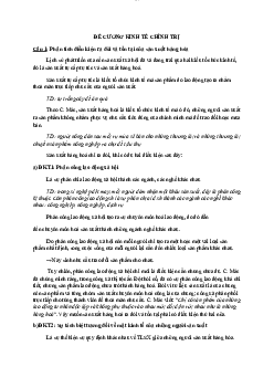 Đối tượng nghiên cứu của Kinh tế chính trị Mác– Leenin? | Đại học Sư Phạm Hà Nội
