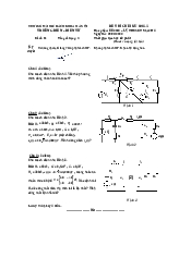 Đề thi cuối kỳ Lý thuyết mạch năm 2021 (đề thi số 2) | Đại học Bách Khoa Hà Nội