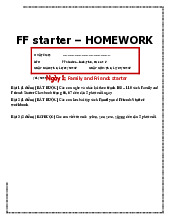 Bài tập về nhà FF starter | Học viện Hành chính Quốc gia