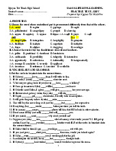 Unit 10. Lifelong learning practice test | Học viện Hành chính Quốc gia