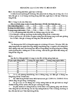 Bài giảng 2,3,4 :Cầu cung và độ co giãn