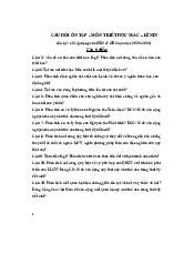 Câu hỏi ôn tập cuối kỳ K65 chuẩn theo chương trình giảm tải k65 Triết học mác | Đại học Bách Khoa Hà Nội