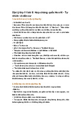 Địa lý lớp 11 bài 6: Hợp chủng quốc Hoa Kì - Tự nhiên và dân cư