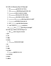 Bài tập về các thì trong tiếng Anh | Môn English - Đại học Kinh Tế Quốc Dân