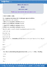 Đề thi giữa học kì II - Đề số 1 môn Toán lớp 7