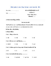 TOP 3 đề thi giữa kỳ học kỳ 1 môn Tiếng Việt lớp 1 năm học 2024 - 2025 | Bộ sách Cánh diều