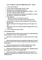 Các vấn đề ôn tập môn Triết học Mác - Lênin  | Học viện Nông nghiệp Việt Nam