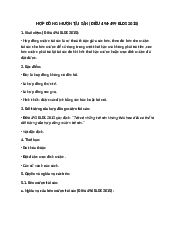 Hợp đồng mượn tài sản - Luật Dân Sự | Trường Đại học Luật, Đại học Quốc gia Hà Nội