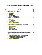 Câu hỏi Trắc nghiệm TCDN - Tài chính Doanh nghiệp 2 Tín chỉ