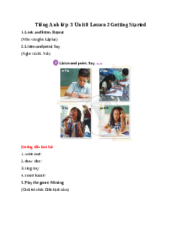 Explore Our World 3 Unit 0 Lesson 2 Getting Started