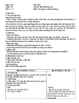 Bài:1 Ai ngoan sẽ được thưởng Tuần 28 Tiết 3, 4 | Giáo án Tiếng Việt 2 học kì 2 | Chân trời sáng tạo