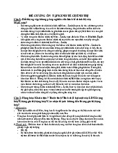 Đề cương ôn tập Kinh tế chính trị | Đại học Y Dược Huế