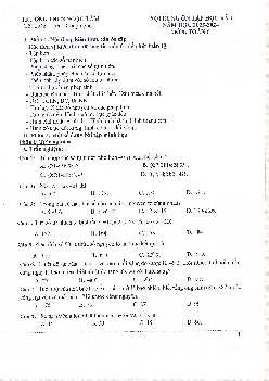 Ôn tập cuối học kỳ 1 Toán 6 năm 2023 – 2024 trường THCS Ngọc Lâm – Hà Nội