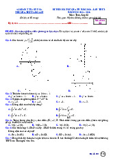Đề KSCL Toán 12 thi TN THPT 2025 lần 1 trường THPT Sầm Sơn – Thanh Hóa có đáp án