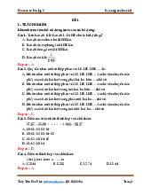 Học toán cơ bản lớp 5 _ĐỀ HK1_ĐÁP ÁN