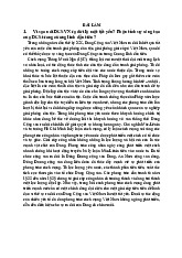 Đề cương môn Lịch sử Đảng cộng sản Việt Nam - Trường Đại học Khoa học xã hội và nhân văn , Đại học quốc gia Thành phố Hồ Chí Minh