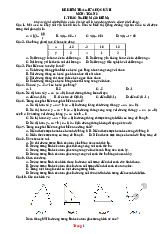 Đề Kiểm Tra Giữa Học Kỳ 2 Toán 8 CTST 2025-2026 Có Đáp Án