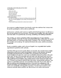 Đoạn văn I love summer vacation because it is a time for me to relax and have fun