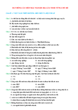 TOP 1050 câu trắc nghiệm Địa Lí 12 theo từng chủ đề (có đáp án)