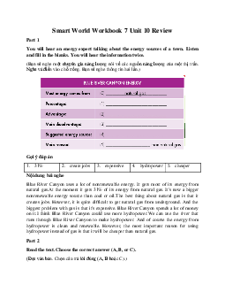 Smart World Workbook 7 Unit 10 Review