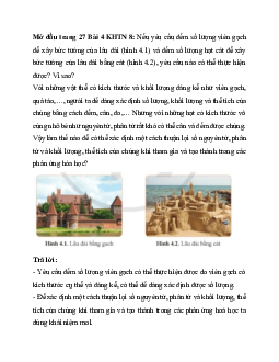 Giải Khoa học tự nhiên 8 bài 4: Mol và tỉ khối của chất khí | Cánh diều