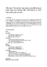 Tiểu luận ATTP: Tác động của Asen và Cadmi đến an toàn thực phẩm Môn An toàn thực phẩm | Trường Học Viện nông nghiệp Việt Nam