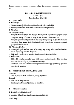 Giáo án Tin học 7 Bài 11: Tạo Bài Trình Chiếu sách Kết nối tri thức với cuộc sống